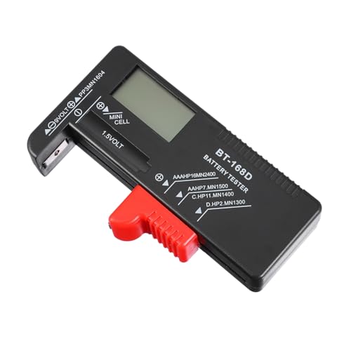 HEMOTON Instrumento de medida de verificador de probador de batería analizador digital de bateria de automovil soporte para celular baterias probador de bateria digital número